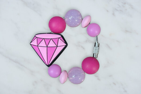 Pink Diamond Handle Charm