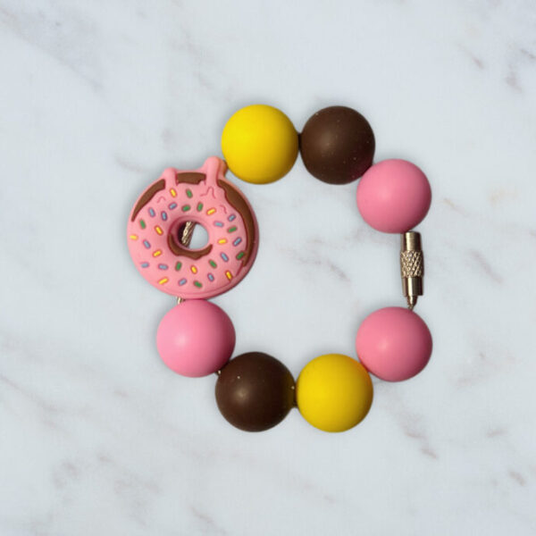 Sprinkled Donut Handle Charm