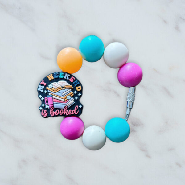 Booked Weekend Handle Charm