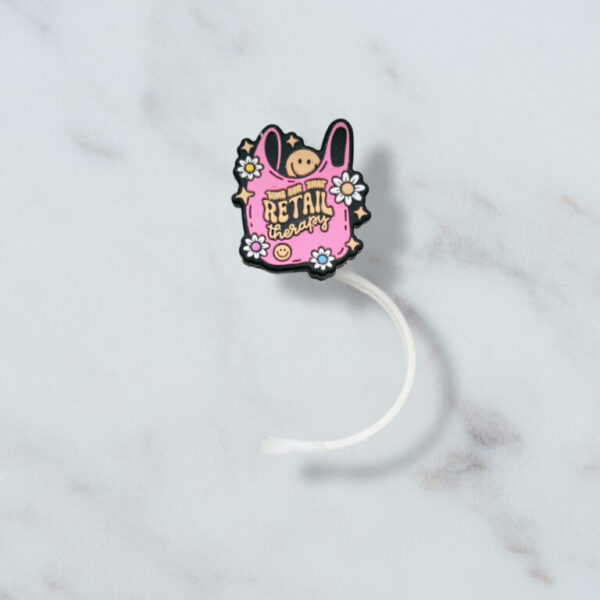 Retail Therapy Straw Topper