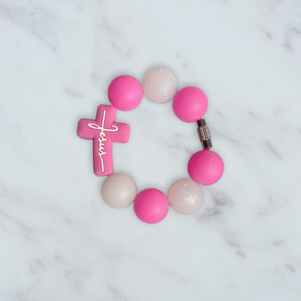 Pink Cross Handle Charm