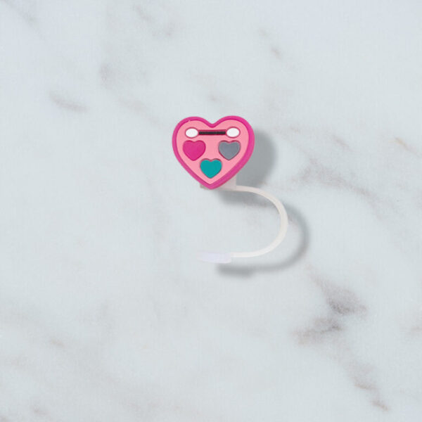 Heart Makeup Straw Topper