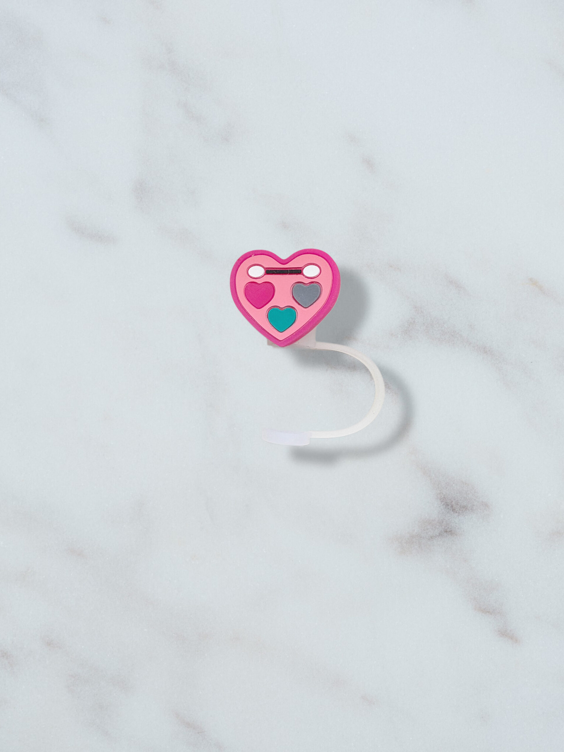 Heart Makeup Straw Topper