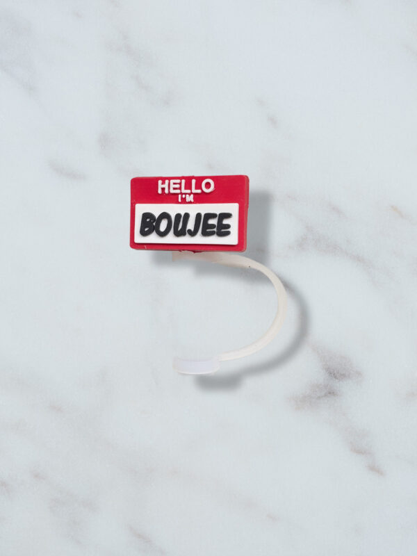 Red Boujee Straw Topper