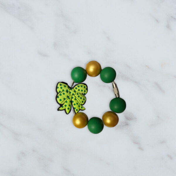 Green Bow Handle Charm