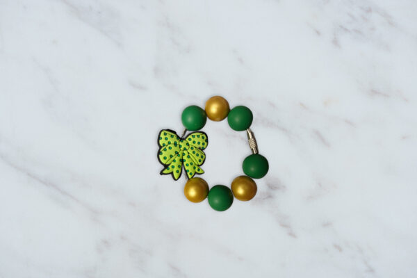 Green Bow Handle Charm