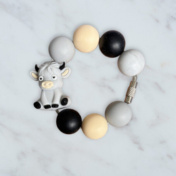 3D Grey Cow