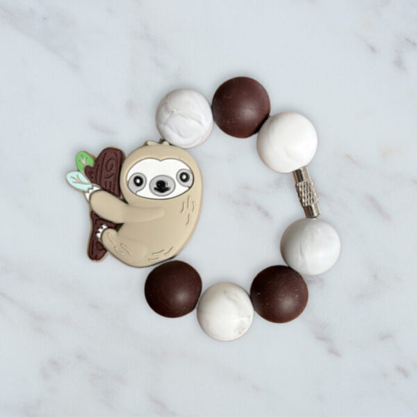 Beige Sloth Handle Charm
