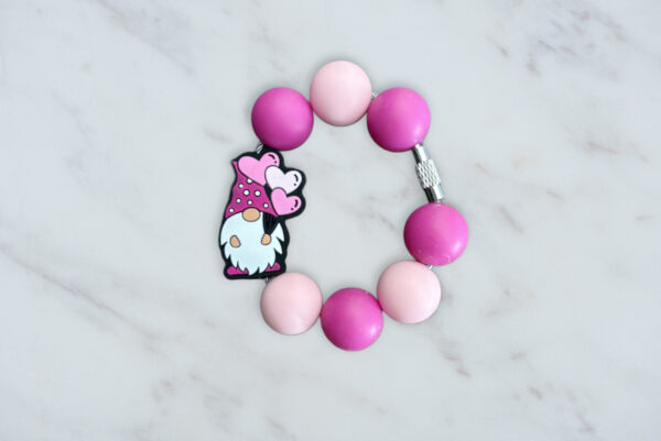 Pink Gnome Handle Charm