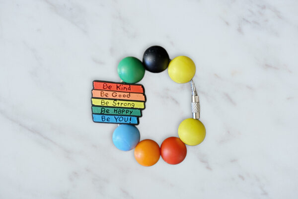Rainbow Book Handle Charm