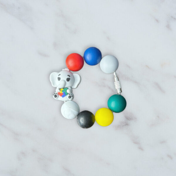 Autism Elephant Handle Charm