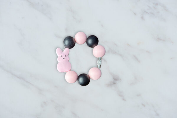 Pink Peeps Handle Charm