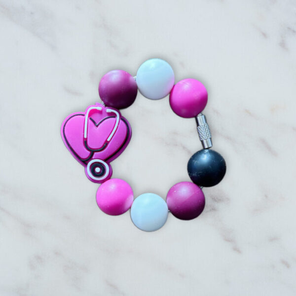 Purple Stethoscope Handle Charm