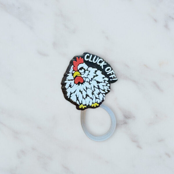 Cluck Off Straw Topper