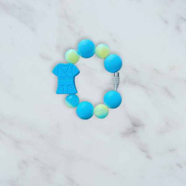 Blue Scrub Top Handle Charm