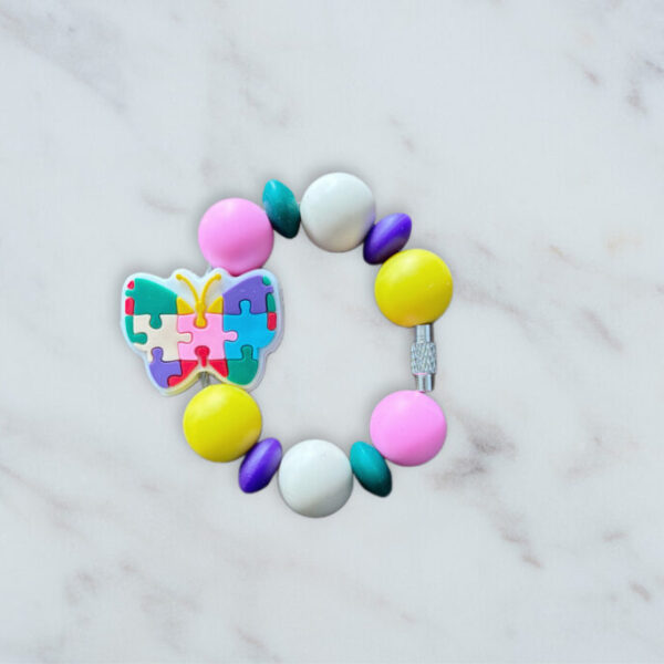Autism Butterfly Handle Charm