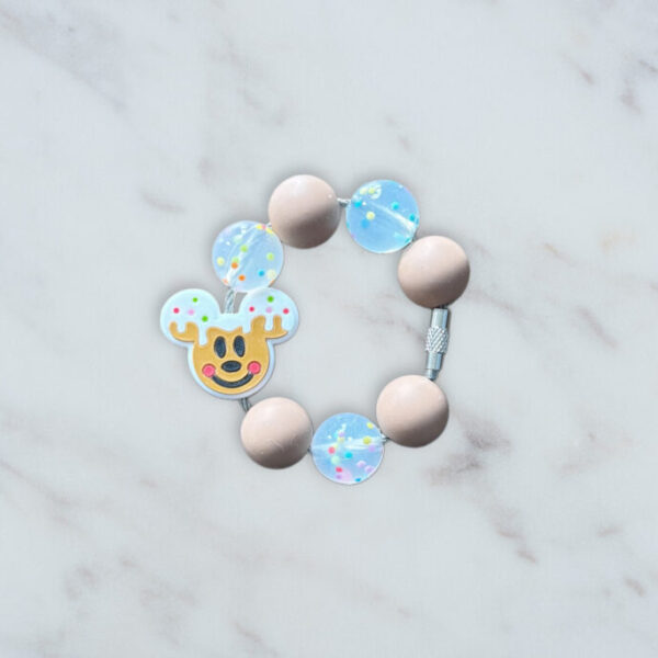 Iced Mickey Handle Charm
