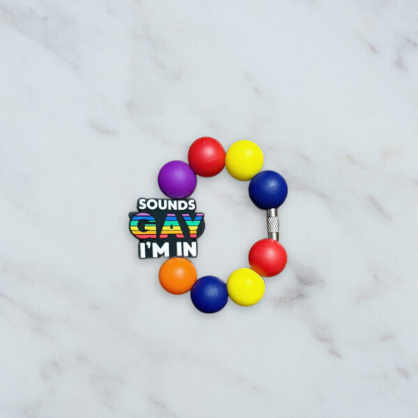 Sounds Gay Handle Charm
