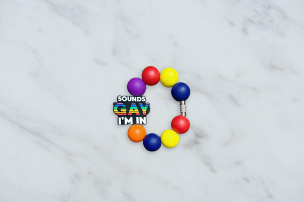 Sounds Gay Handle Charm