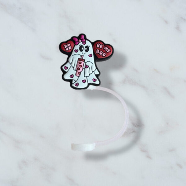 Be My Boo Ghost Straw Topper