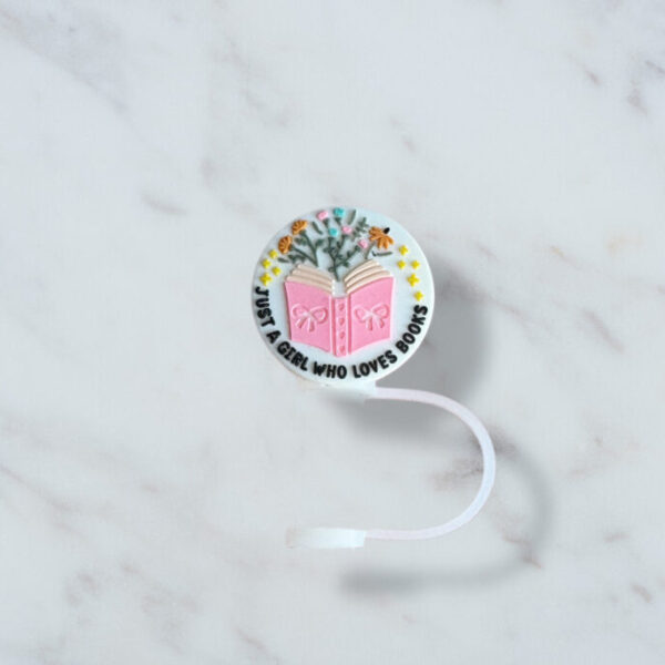 Love Books Straw Topper