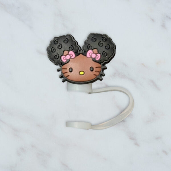 Black HK Straw Topper