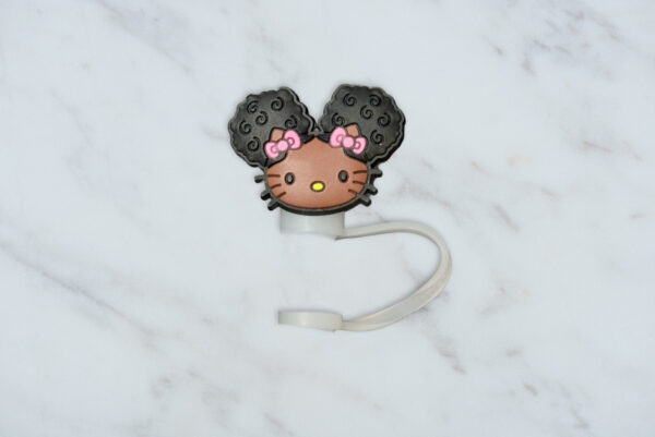 Black HK Straw Topper