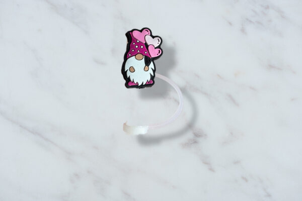 Pink Gnome Straw Topper