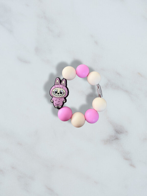 Pink Bubu Monster Handle Charm