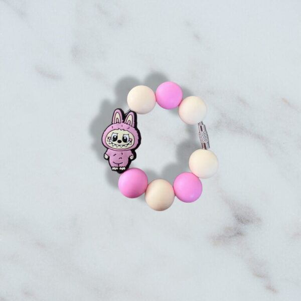 Pink Bubu Monster Handle Charm