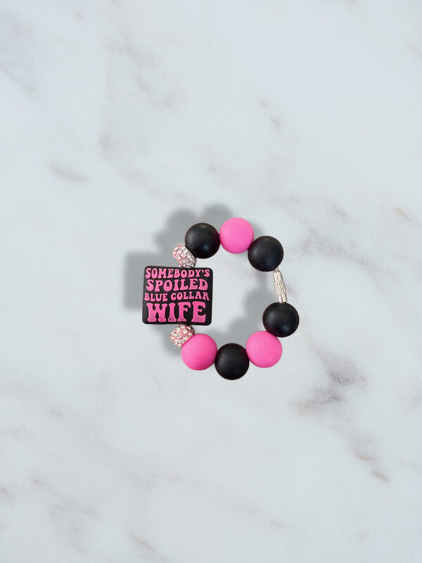 Spoiled Blue Collar Wife Handle Charm