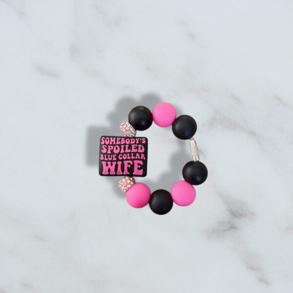 Spoiled Blue Collar Wife Handle Charm